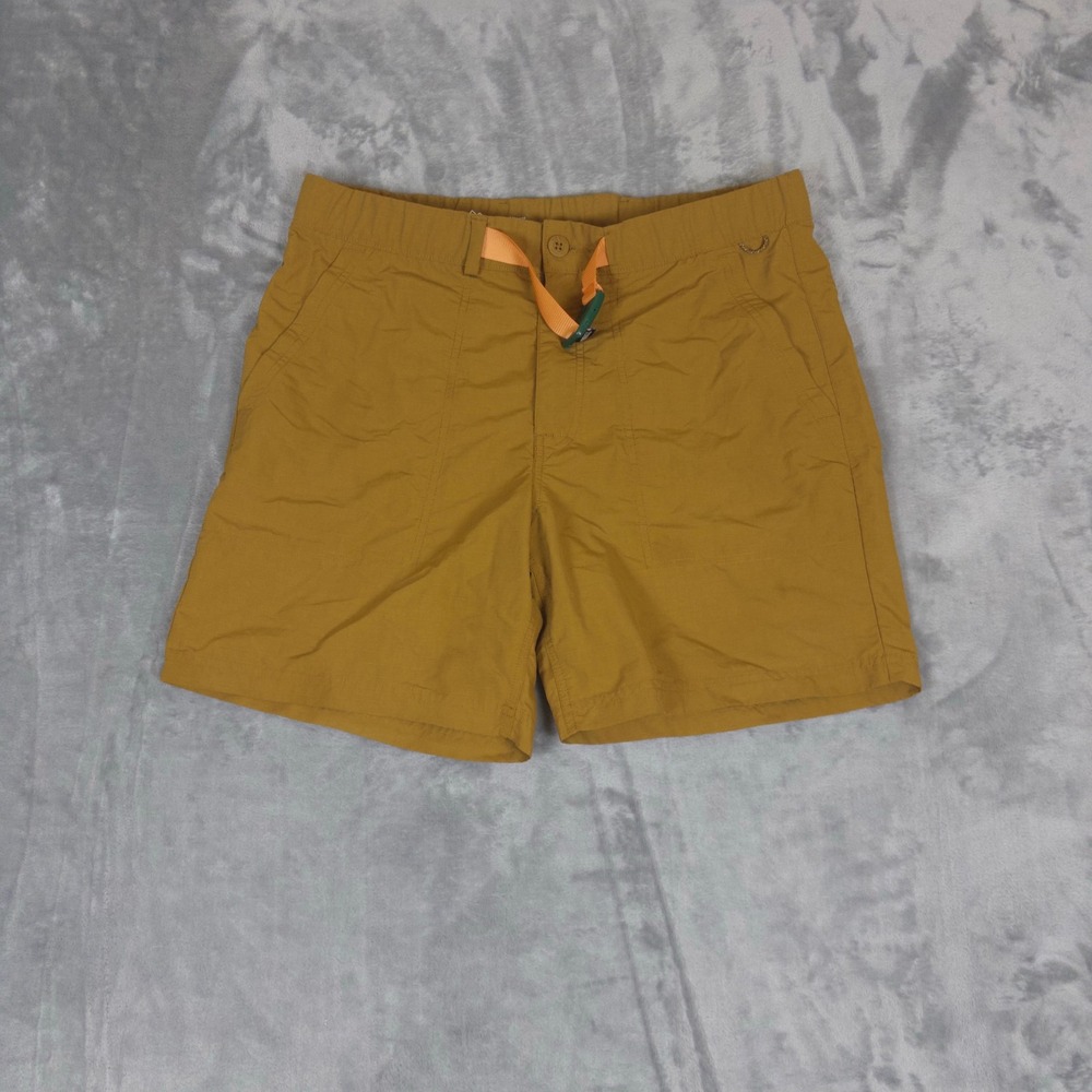 REI Co-op Hiking Shorts Mens Medium Brown Ripstop Belted Trail Cargo Outdoor